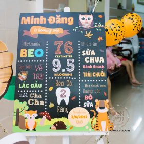 Bảng chalkboard chủ đề Safari