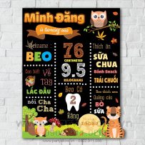 Bảng chalkboard chủ đề Safari