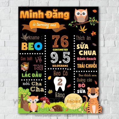 Bảng chalkboard chủ đề Safari