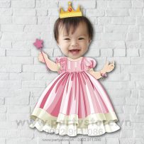 Chibi cho bé gái công chúa đội vương miện