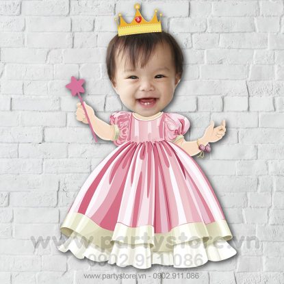 Chibi cho bé gái công chúa đội vương miện