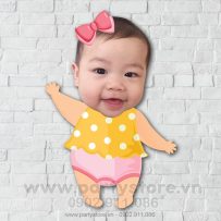 Chibi cho bé gái bụ bẫm