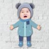 Chibi cho bé đáng yêu mặc áo ấm