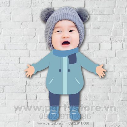 Chibi cho bé đáng yêu mặc áo ấm