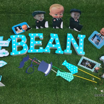 Set trang trí sinh nhật chủ đề Baby Boss
