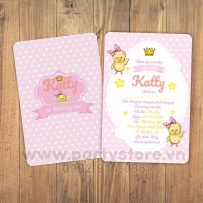 Thiệp sinh nhật chủ đề Gà Con