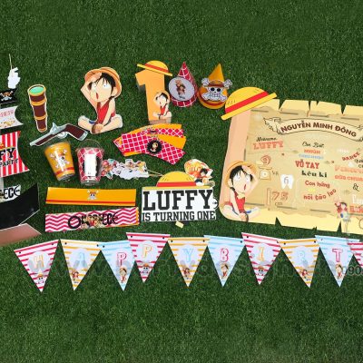 Set trang trí sinh nhật chủ đề One Piece - Đảo Hải Tặc