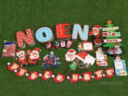 Set trang trí sinh nhật chủ đề Noel