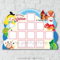 Khung 12 tháng chủ đề Alice In wonderland