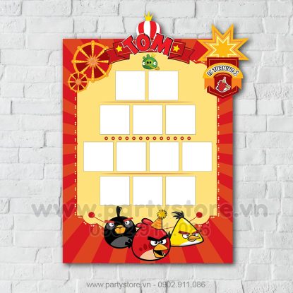 Khung 12 tháng chủ đề Angry Bird