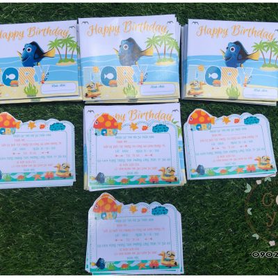 Thiệp sinh nhật chủ đề Cá Nemo