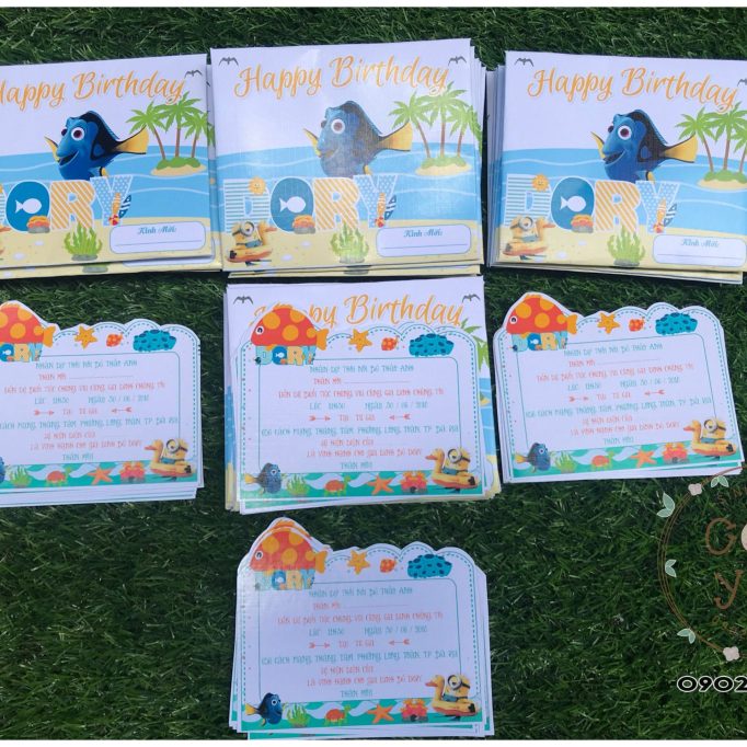 Thiệp sinh nhật chủ đề Cá Nemo