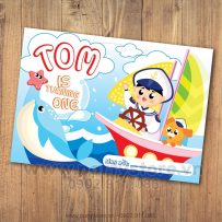 Thiệp sinh nhật chủ đề Biển-Tom