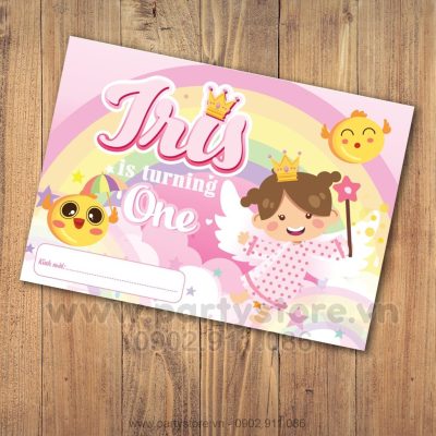 Thiệp sinh nhật chủ đề Thiên Thần _ Iris