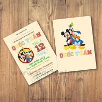 Alternative view of Thiệp sinh nhật chủ đề Mickey