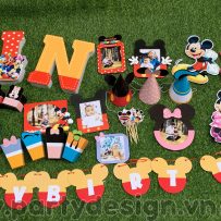 Set trang trí sinh nhật chủ đề Mickey Mouse