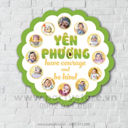 Khung 12 tháng chủ đề bơ