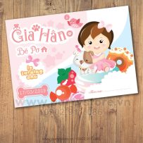 Thiệp sinh nhật Chó Con - Gia Hân