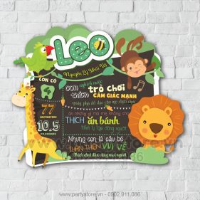 Bảng Thông Tin Bé Chủ Đề Animal Safari 2 - Leo