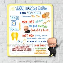 Bảng Thông Tin Bé Chủ Đề BABY BOSS