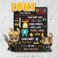 Bảng Thông Tin Bé Chủ Đề Loki