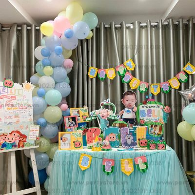 Set trang trí sinh nhật chủ đề Cocomelon - bé Bell