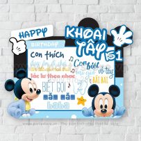 Bảng Thông Tin Bé chủ đề Micky (Khoai Tây)