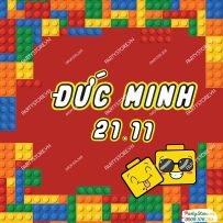 Backdrop sinh nhật Lego