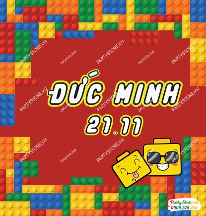 Backdrop sinh nhật Lego