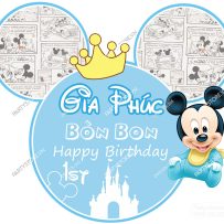 Backdrop sinh nhật Mickey