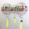 Bong bóng 4D chữ Happy Birthday style Hàn Quốc, bóng đầy sắc màu trang trí sinh nhật