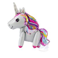 Bong bóng kiếng nhôm Unicorn, ngựa Pony, Kỳ Lân, cầu vồng