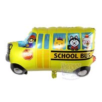 Bóng kiếng nhôm xe School Bus trang trí sinh nhật