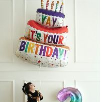 Bóng sinh nhật bánh kem 3 tầng size TO, YAY IT'S YOUR BIRTHDAY (2)