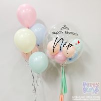 Bóng bay Jumbo Heli tone màu Pastel xanh mint, vàng, hồng, cam