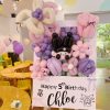 Bảng hoa bong bóng sinh nhật, chủ đề Kuromi, tone hồng tím - Chloe